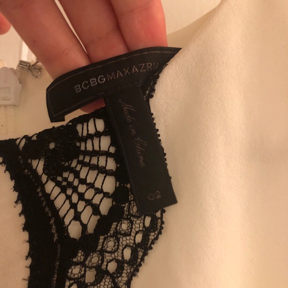 Off White BCBGMAXAZRIA Nanette Dress - Picture 5 of 5